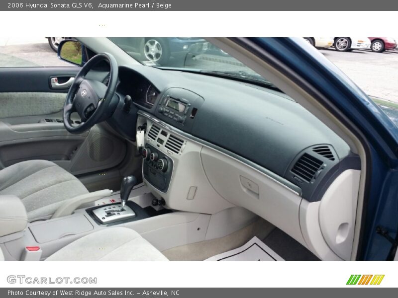 Aquamarine Pearl / Beige 2006 Hyundai Sonata GLS V6