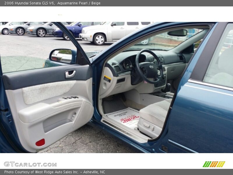 Aquamarine Pearl / Beige 2006 Hyundai Sonata GLS V6