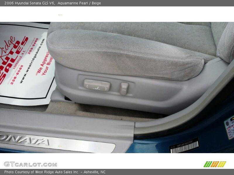 Aquamarine Pearl / Beige 2006 Hyundai Sonata GLS V6