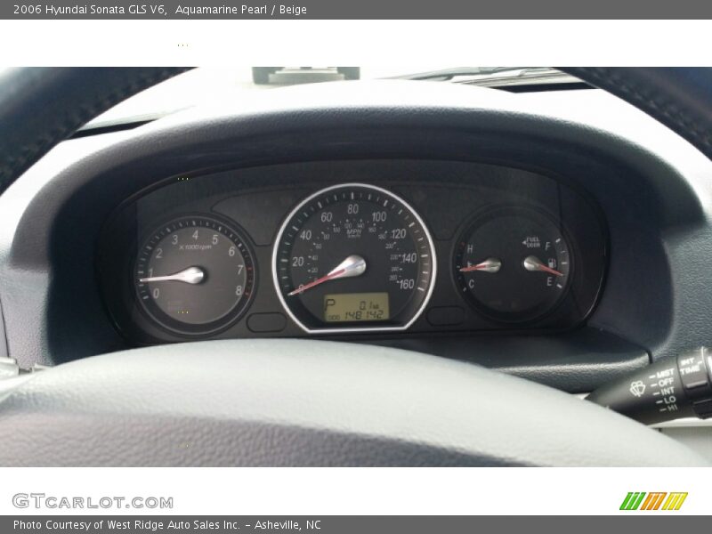 Aquamarine Pearl / Beige 2006 Hyundai Sonata GLS V6