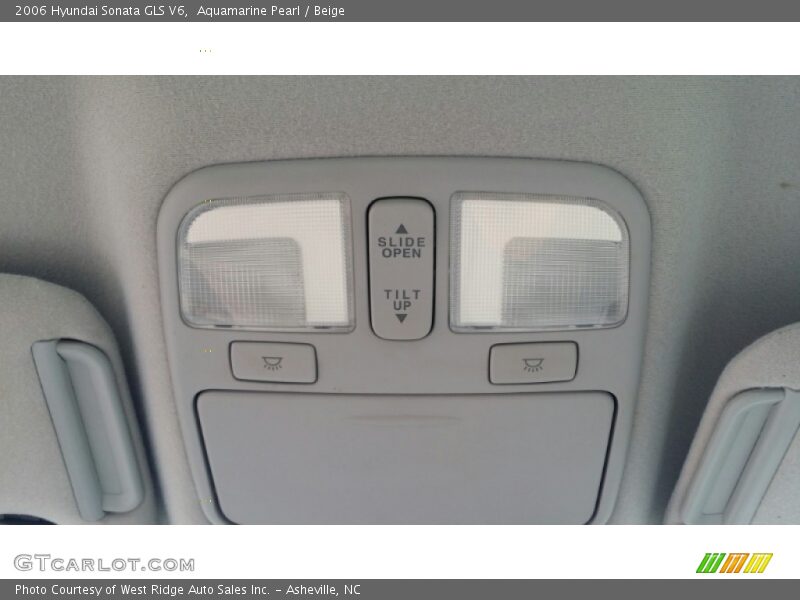Aquamarine Pearl / Beige 2006 Hyundai Sonata GLS V6
