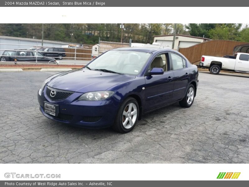 Strato Blue Mica / Beige 2004 Mazda MAZDA3 i Sedan