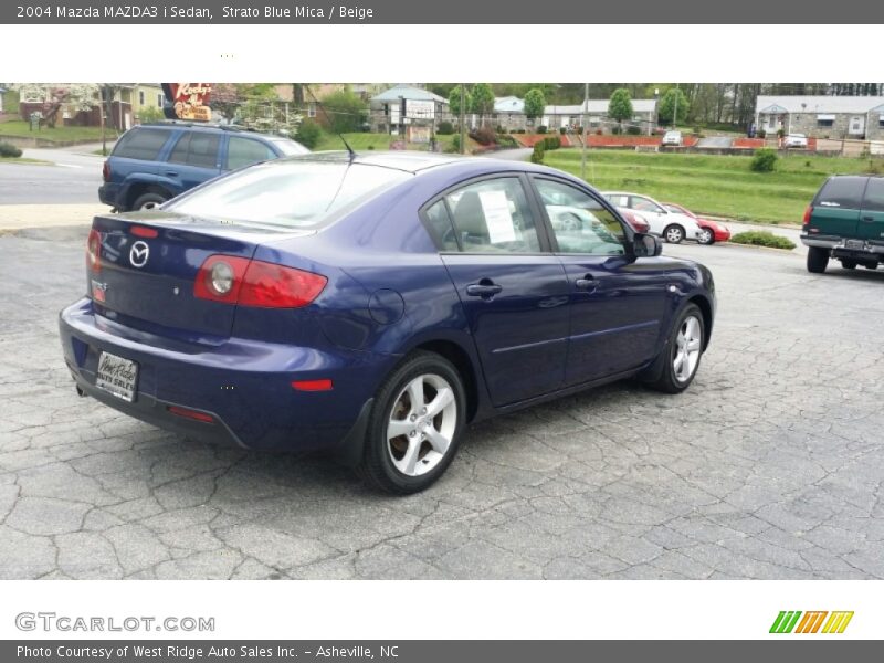 Strato Blue Mica / Beige 2004 Mazda MAZDA3 i Sedan