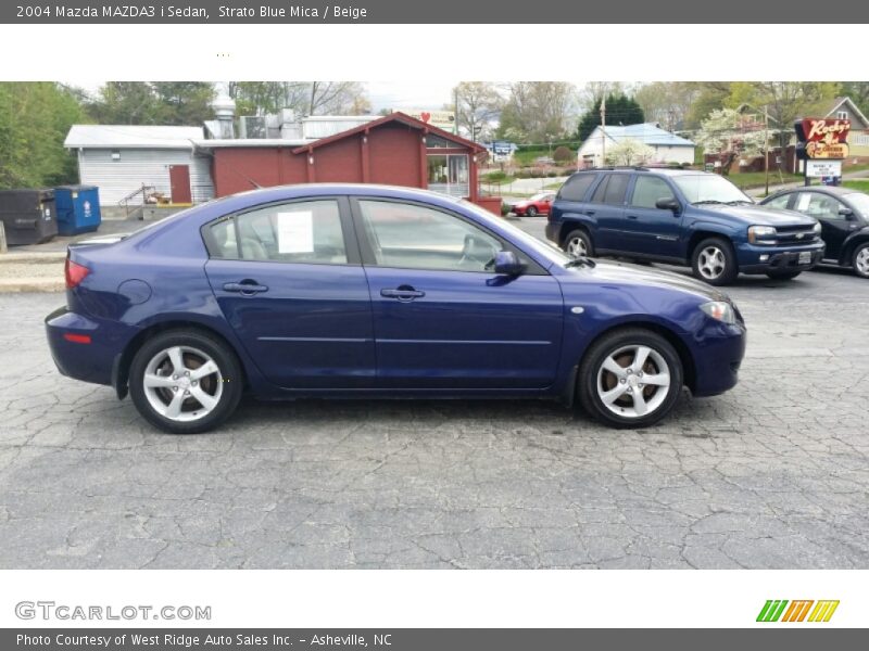 Strato Blue Mica / Beige 2004 Mazda MAZDA3 i Sedan