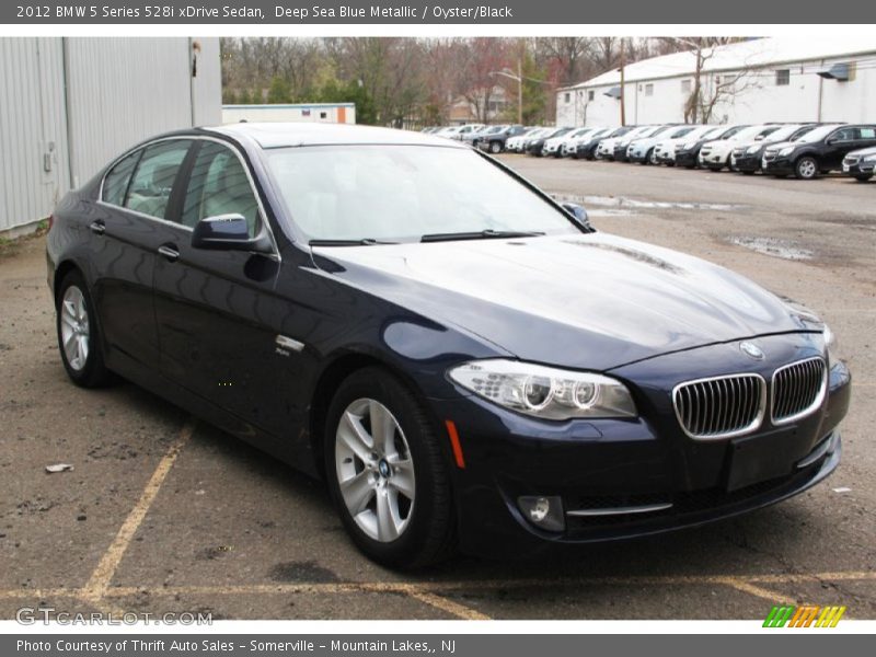 Deep Sea Blue Metallic / Oyster/Black 2012 BMW 5 Series 528i xDrive Sedan