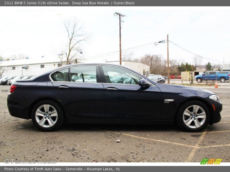 Deep Sea Blue Metallic / Oyster/Black 2012 BMW 5 Series 528i xDrive Sedan