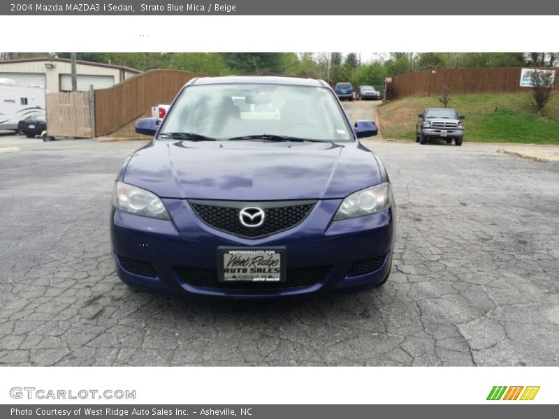 Strato Blue Mica / Beige 2004 Mazda MAZDA3 i Sedan