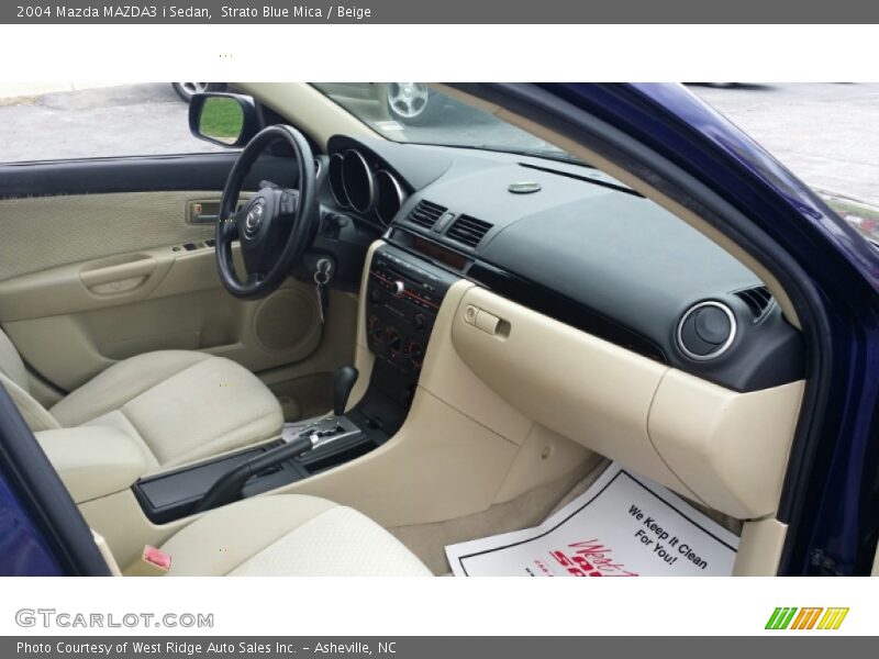 Strato Blue Mica / Beige 2004 Mazda MAZDA3 i Sedan