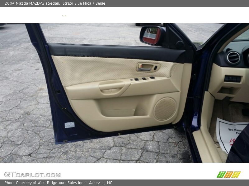 Strato Blue Mica / Beige 2004 Mazda MAZDA3 i Sedan