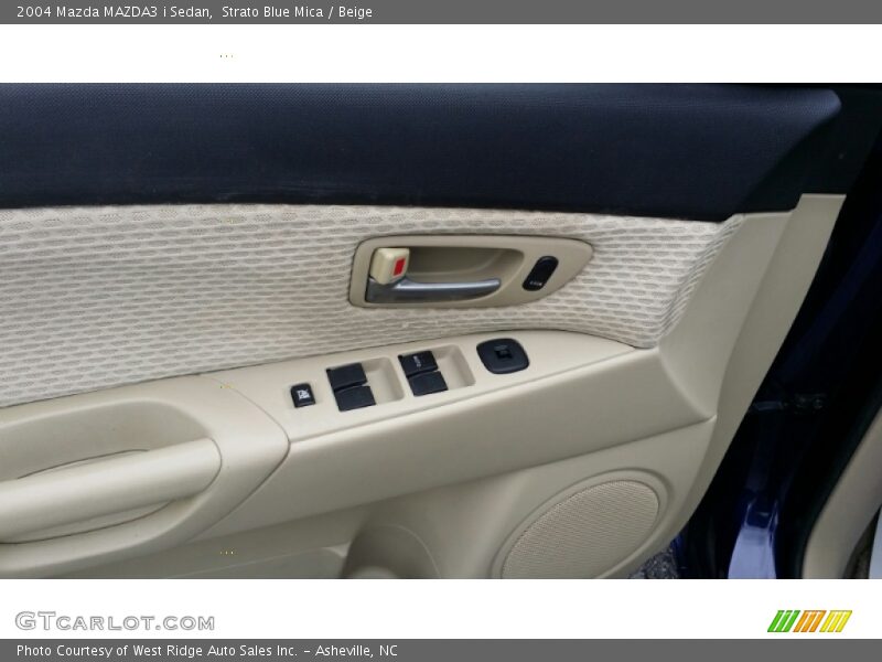 Strato Blue Mica / Beige 2004 Mazda MAZDA3 i Sedan