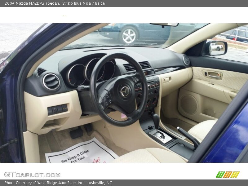  2004 MAZDA3 i Sedan Beige Interior