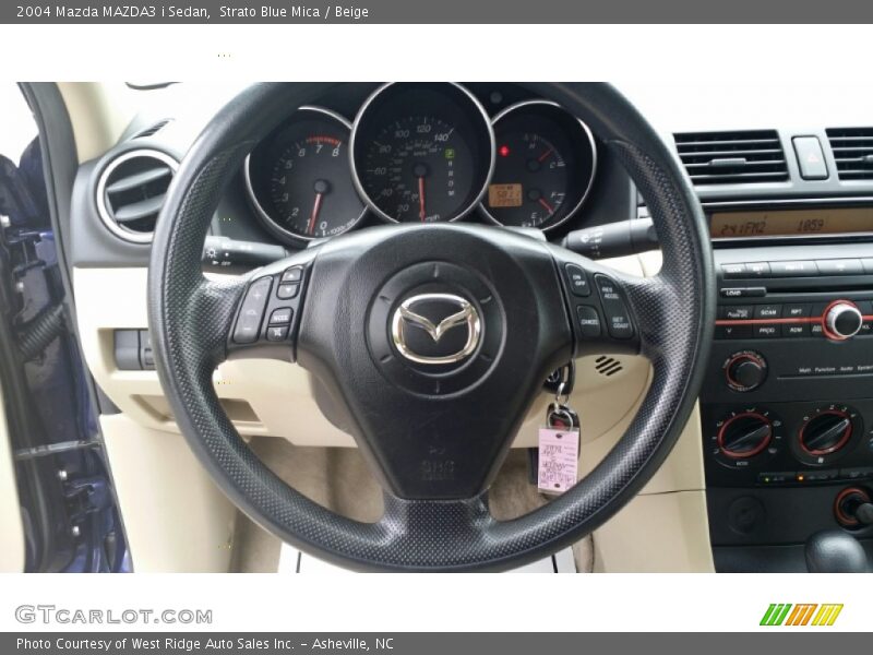 Strato Blue Mica / Beige 2004 Mazda MAZDA3 i Sedan