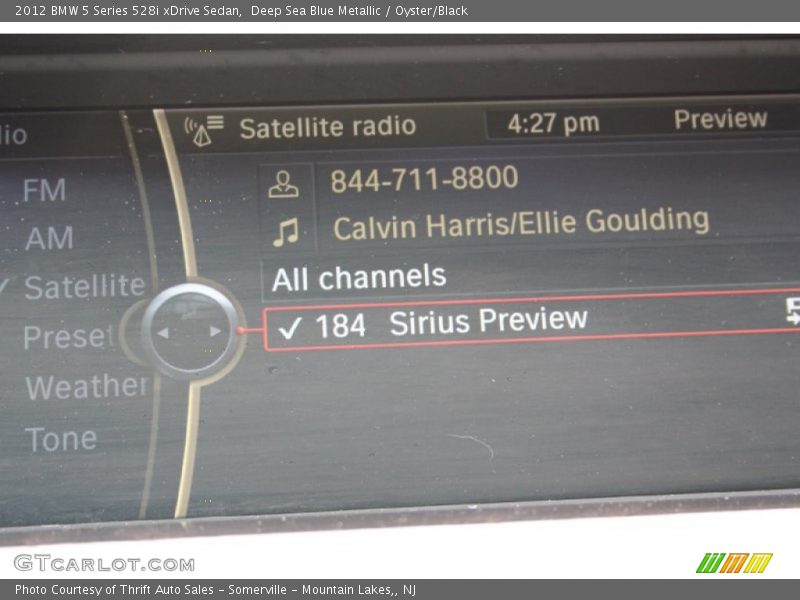 Deep Sea Blue Metallic / Oyster/Black 2012 BMW 5 Series 528i xDrive Sedan