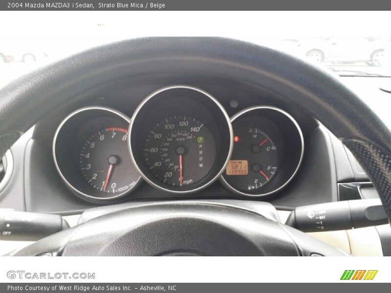 Strato Blue Mica / Beige 2004 Mazda MAZDA3 i Sedan