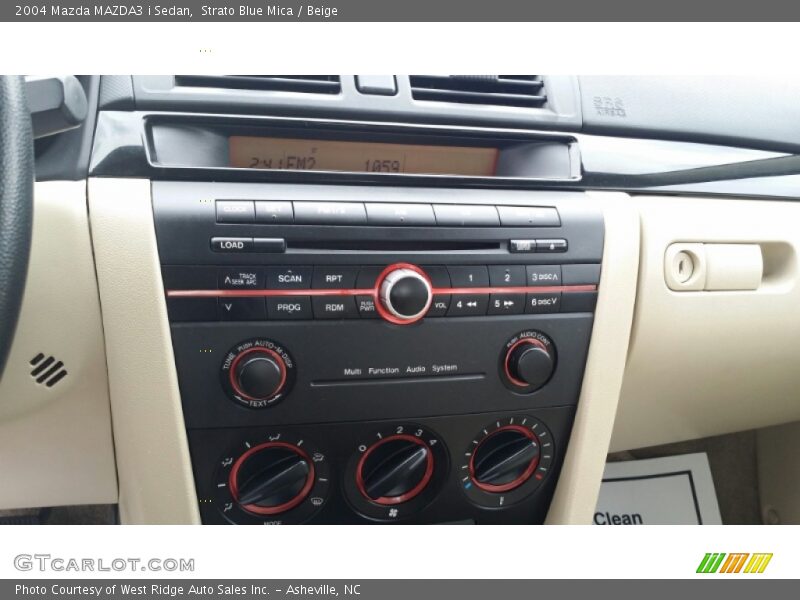 Strato Blue Mica / Beige 2004 Mazda MAZDA3 i Sedan