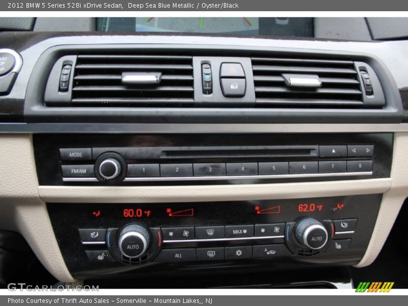 Deep Sea Blue Metallic / Oyster/Black 2012 BMW 5 Series 528i xDrive Sedan