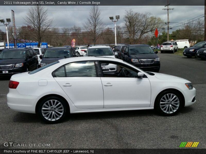 Candy White / Cornsilk Beige 2011 Volkswagen Jetta SEL Sedan