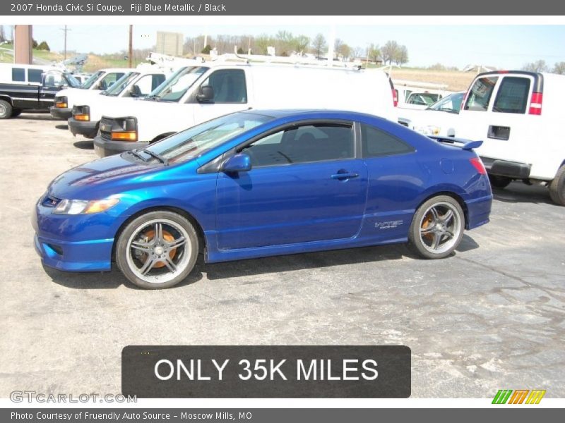 Fiji Blue Metallic / Black 2007 Honda Civic Si Coupe