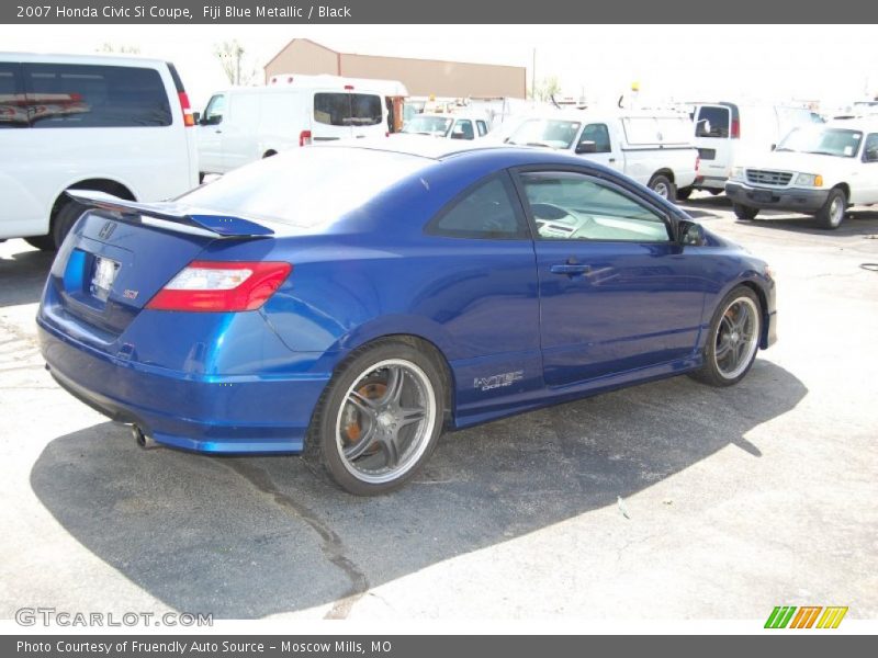Fiji Blue Metallic / Black 2007 Honda Civic Si Coupe