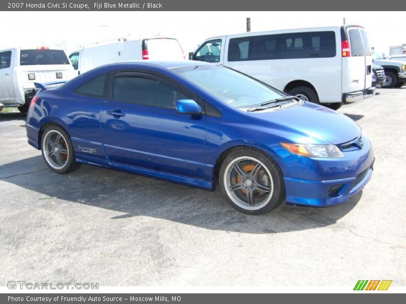 Fiji Blue Metallic / Black 2007 Honda Civic Si Coupe