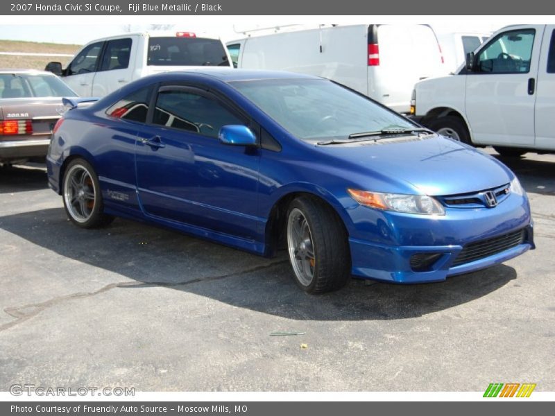 Fiji Blue Metallic / Black 2007 Honda Civic Si Coupe