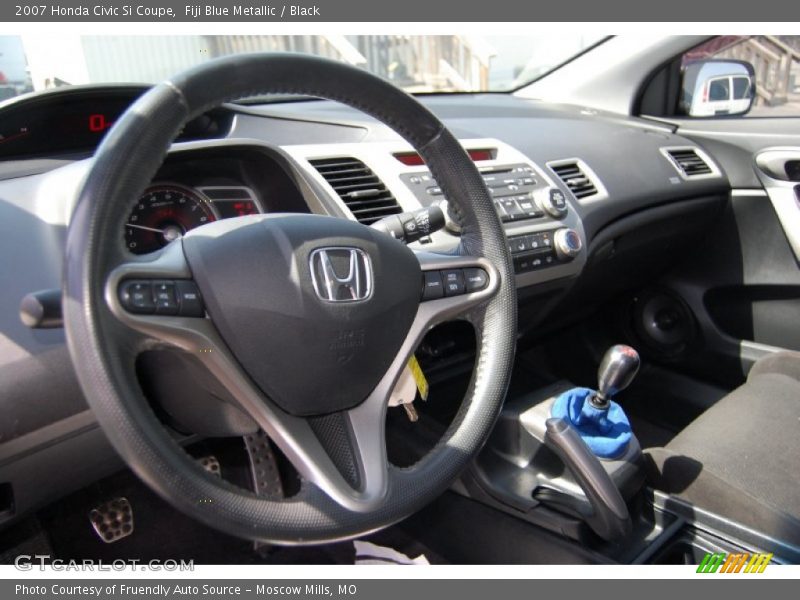 Fiji Blue Metallic / Black 2007 Honda Civic Si Coupe