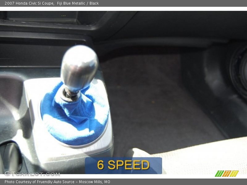 Fiji Blue Metallic / Black 2007 Honda Civic Si Coupe
