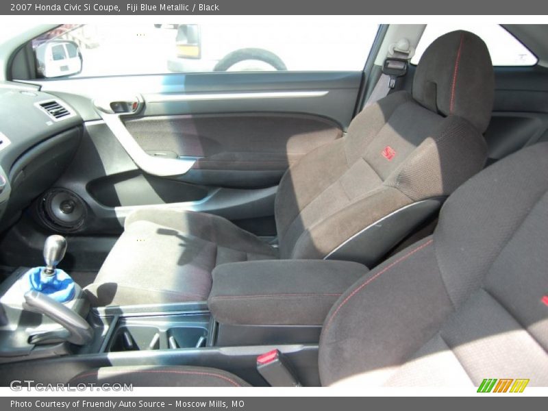 Fiji Blue Metallic / Black 2007 Honda Civic Si Coupe