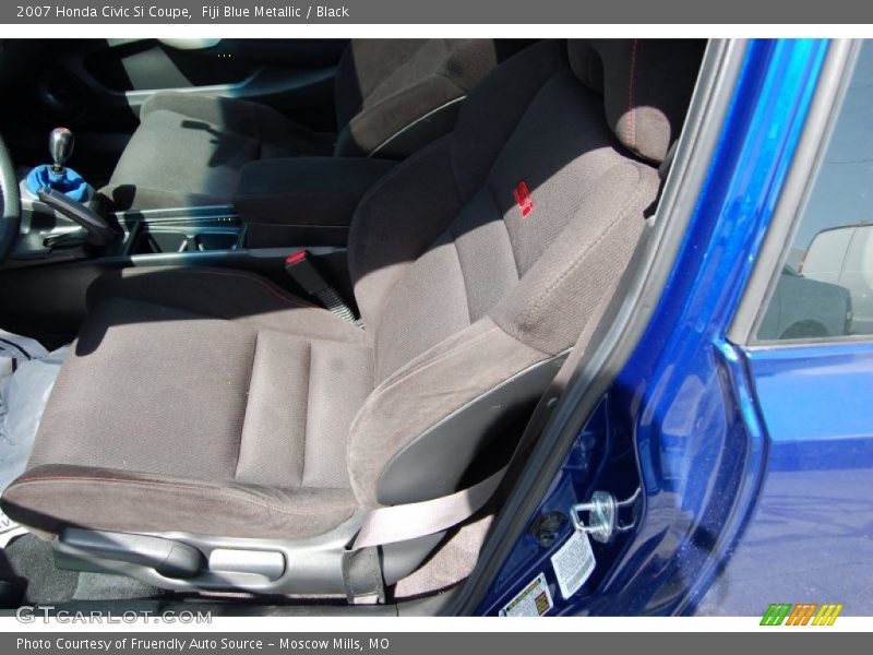 Fiji Blue Metallic / Black 2007 Honda Civic Si Coupe