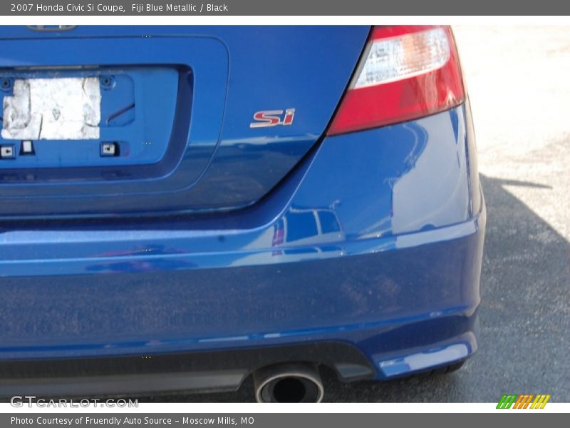 Fiji Blue Metallic / Black 2007 Honda Civic Si Coupe