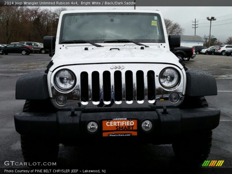 Bright White / Black/Dark Saddle 2014 Jeep Wrangler Unlimited Rubicon 4x4