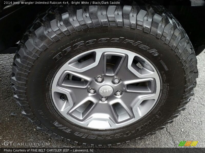 Bright White / Black/Dark Saddle 2014 Jeep Wrangler Unlimited Rubicon 4x4