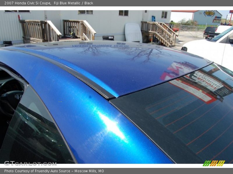 Fiji Blue Metallic / Black 2007 Honda Civic Si Coupe