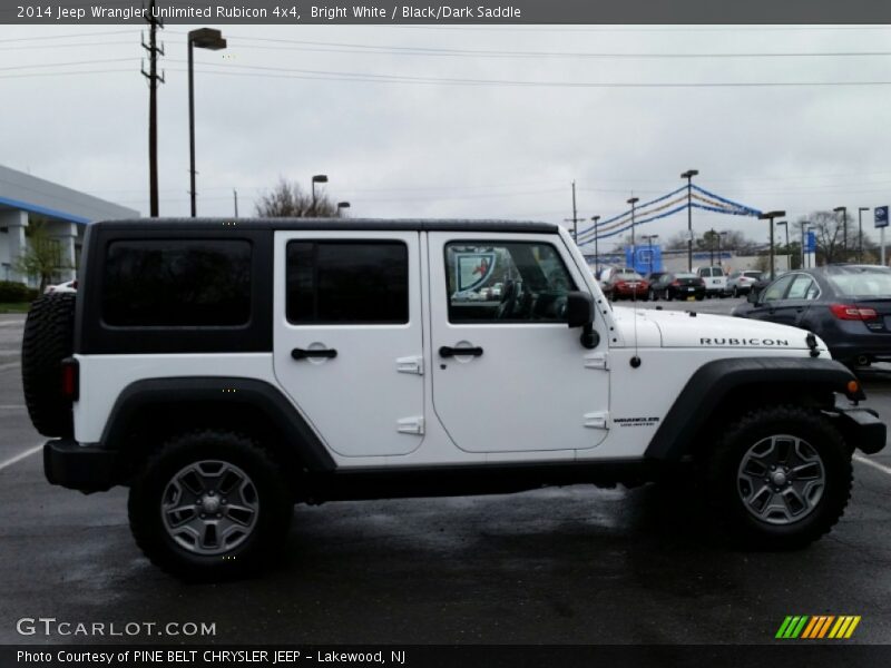 Bright White / Black/Dark Saddle 2014 Jeep Wrangler Unlimited Rubicon 4x4