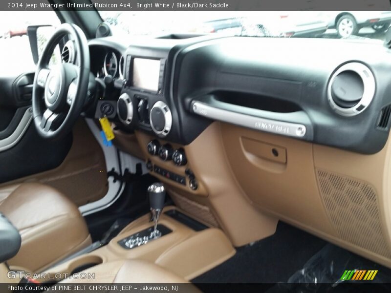 Bright White / Black/Dark Saddle 2014 Jeep Wrangler Unlimited Rubicon 4x4