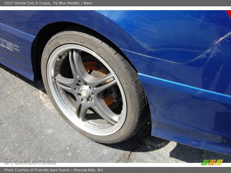 Fiji Blue Metallic / Black 2007 Honda Civic Si Coupe
