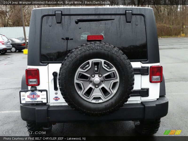 Bright White / Black/Dark Saddle 2014 Jeep Wrangler Unlimited Rubicon 4x4