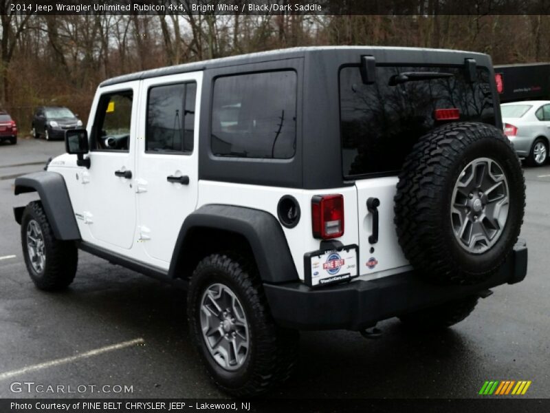 Bright White / Black/Dark Saddle 2014 Jeep Wrangler Unlimited Rubicon 4x4