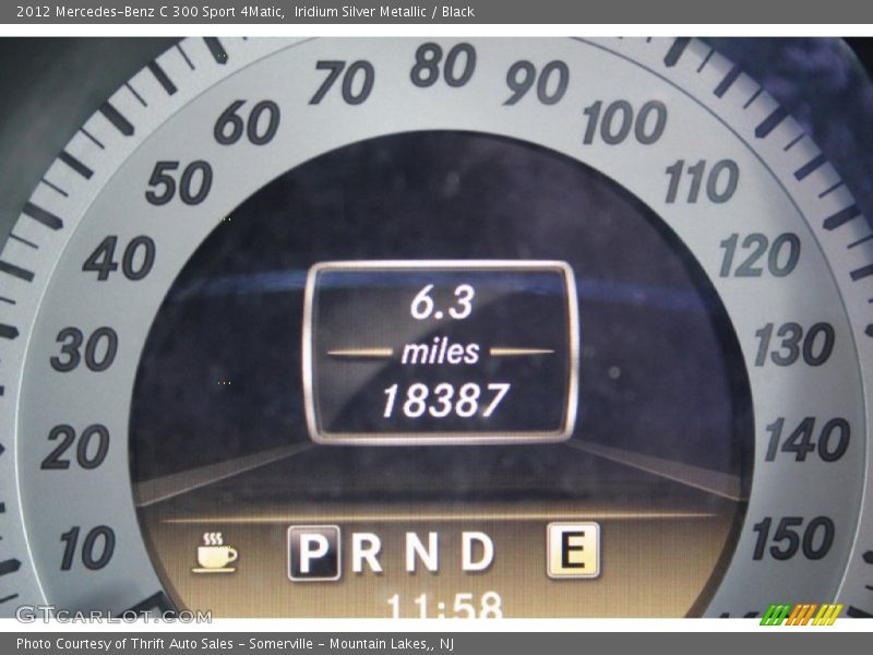 Iridium Silver Metallic / Black 2012 Mercedes-Benz C 300 Sport 4Matic