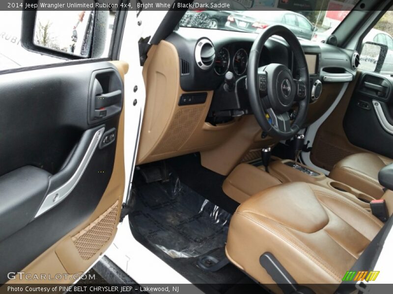 Bright White / Black/Dark Saddle 2014 Jeep Wrangler Unlimited Rubicon 4x4