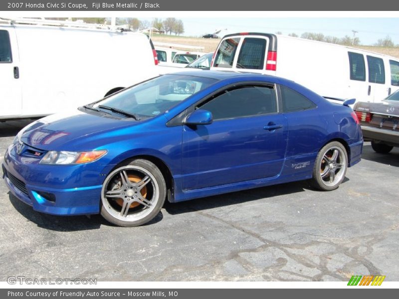 Fiji Blue Metallic / Black 2007 Honda Civic Si Coupe