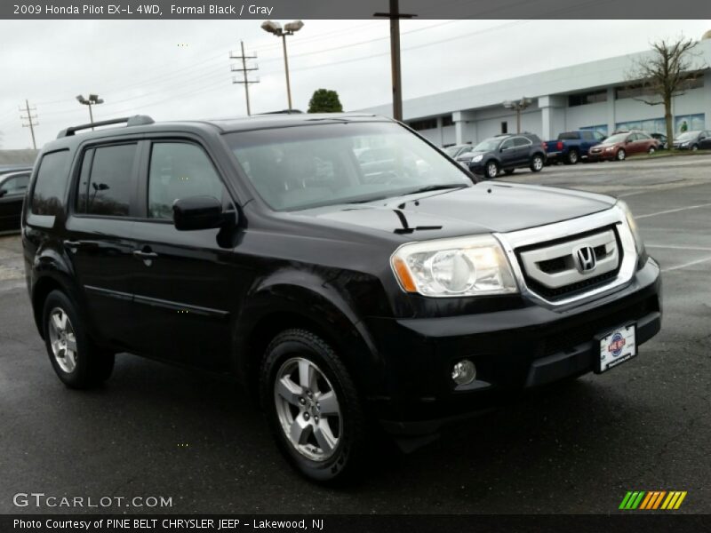 Formal Black / Gray 2009 Honda Pilot EX-L 4WD
