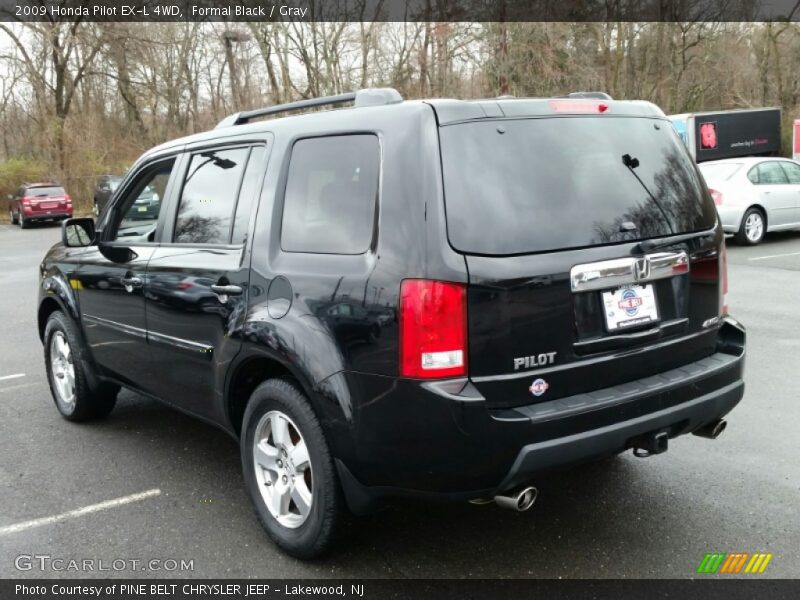 Formal Black / Gray 2009 Honda Pilot EX-L 4WD