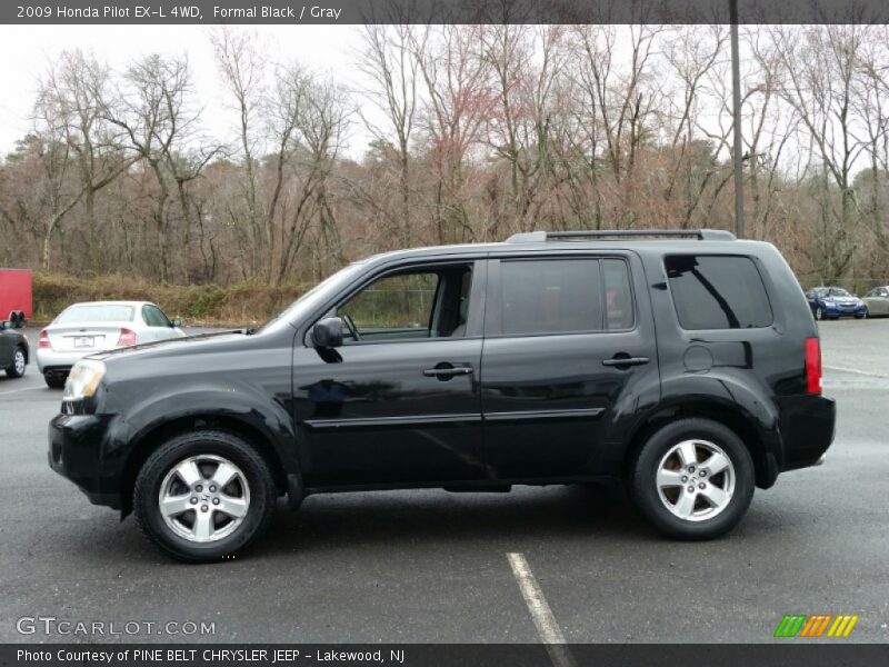 Formal Black / Gray 2009 Honda Pilot EX-L 4WD