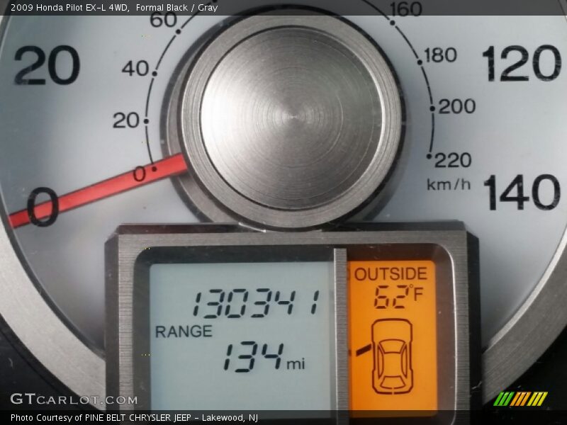 Formal Black / Gray 2009 Honda Pilot EX-L 4WD