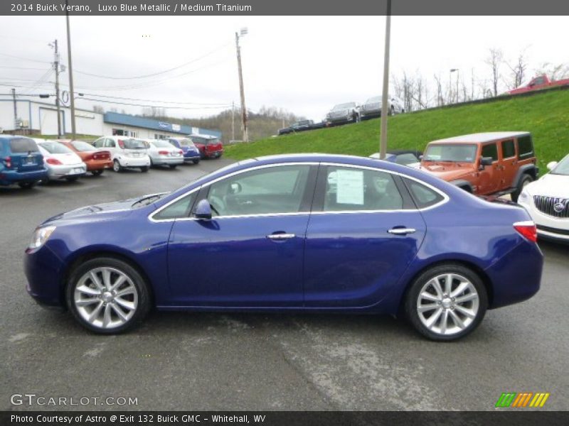 Luxo Blue Metallic / Medium Titanium 2014 Buick Verano