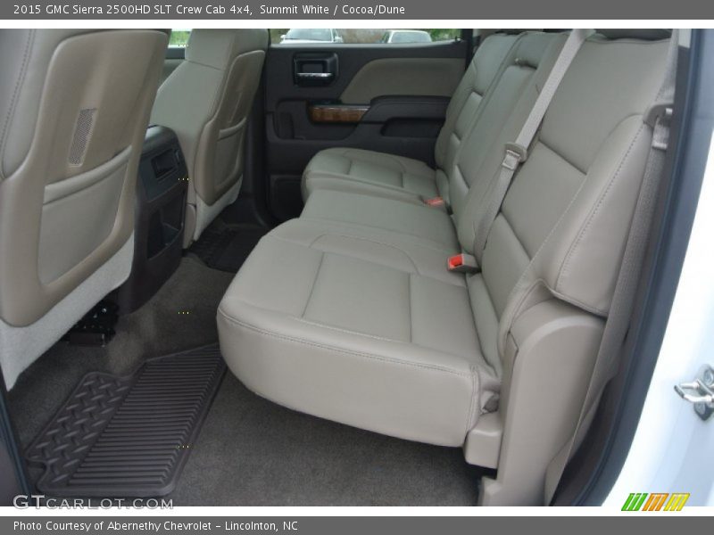 Summit White / Cocoa/Dune 2015 GMC Sierra 2500HD SLT Crew Cab 4x4