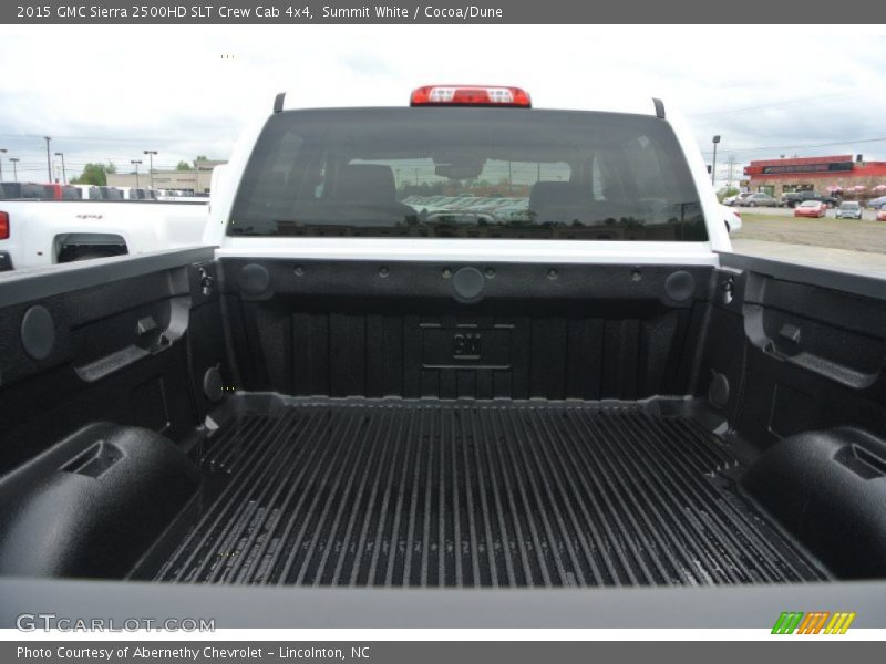 Summit White / Cocoa/Dune 2015 GMC Sierra 2500HD SLT Crew Cab 4x4