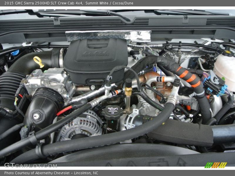 Summit White / Cocoa/Dune 2015 GMC Sierra 2500HD SLT Crew Cab 4x4