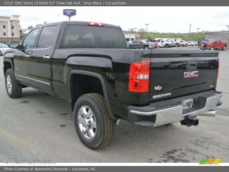 Onyx Black / Cocoa/Dune 2015 GMC Sierra 2500HD SLT Crew Cab 4x4